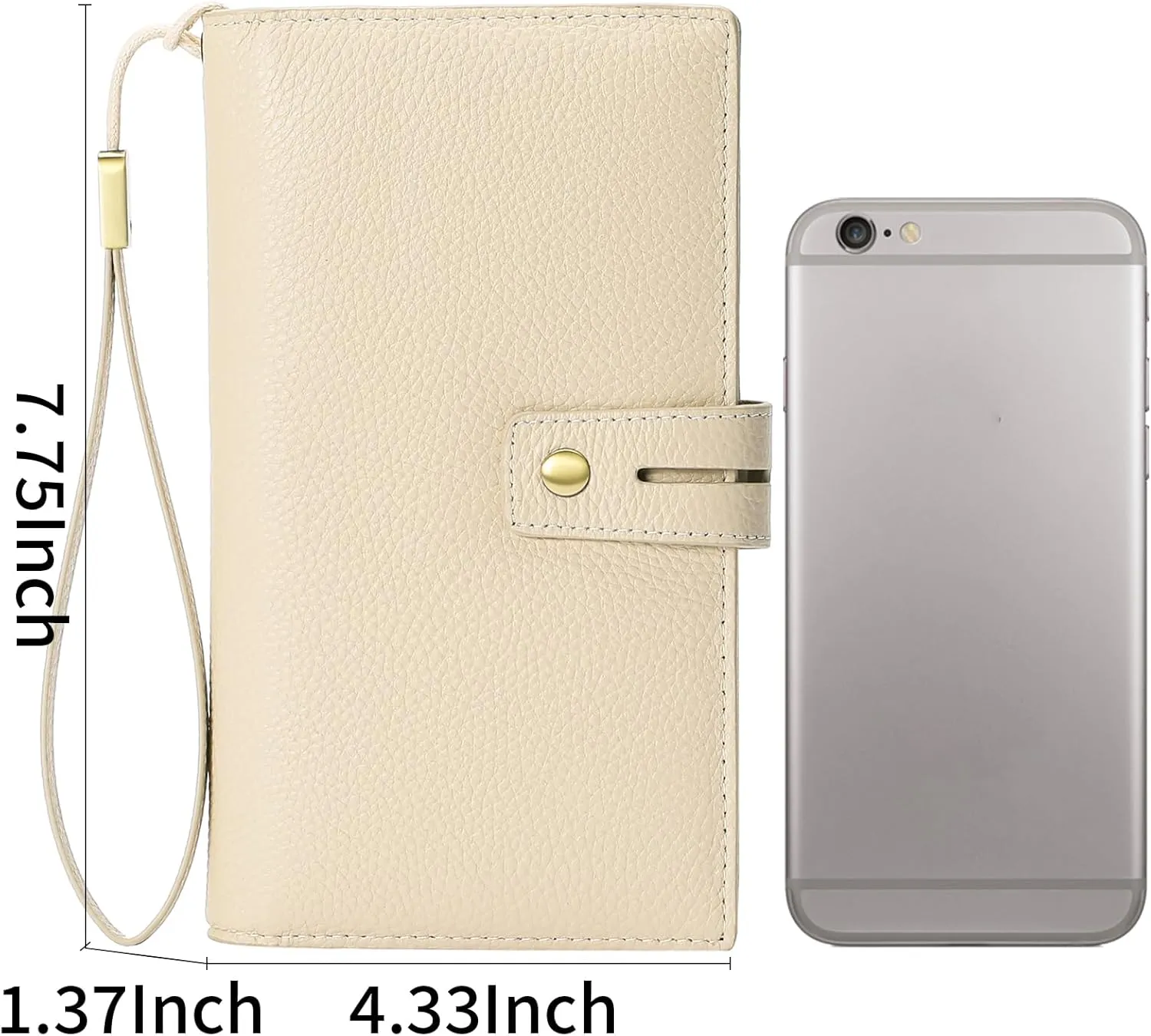 SENDEFN Women's Wallet Large Capacity RFID Blocking Leather Wallets Credit Cards Organizer with Checkbook Holder