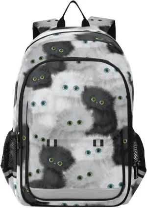 senya Backpack for Boys Girls, Persian Kitten Cat Backpack Students Bookbag Daypack for School Primary Teens
