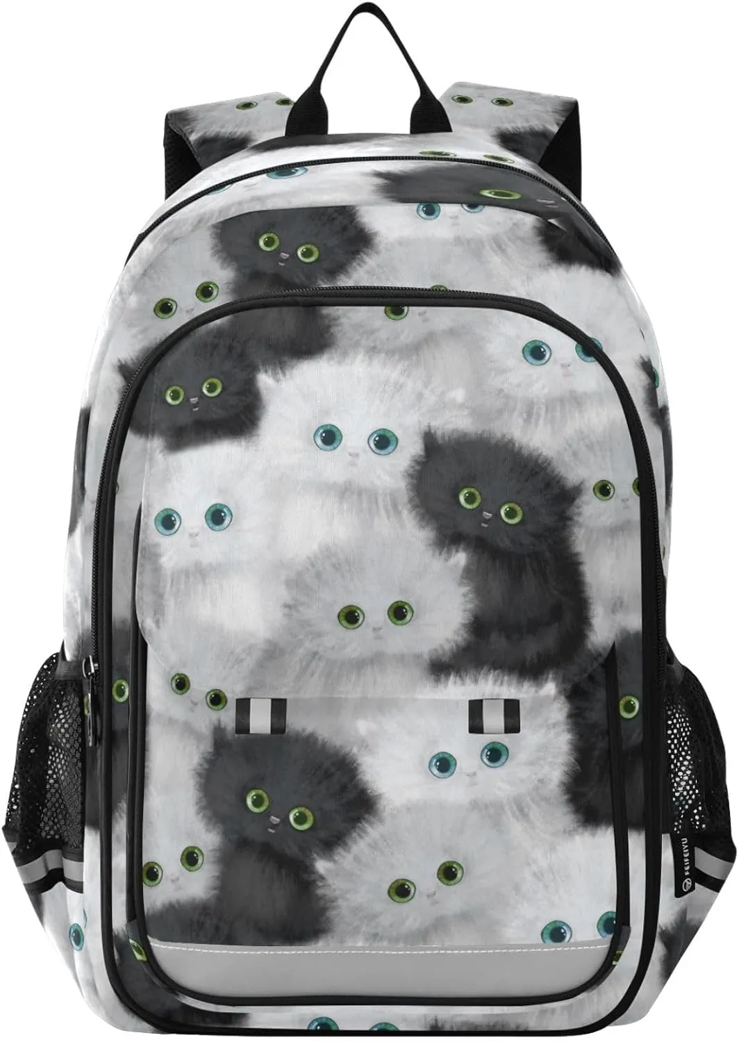 senya Backpack for Boys Girls, Persian Kitten Cat Backpack Students Bookbag Daypack for School Primary Teens