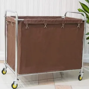 Shelf Movable Trolleys Removable Bags With Laundry Sorter Rolling Laundry Hamper Wheeled Trolley Cart With Durable Detachable Fabric Bags, 4Ers