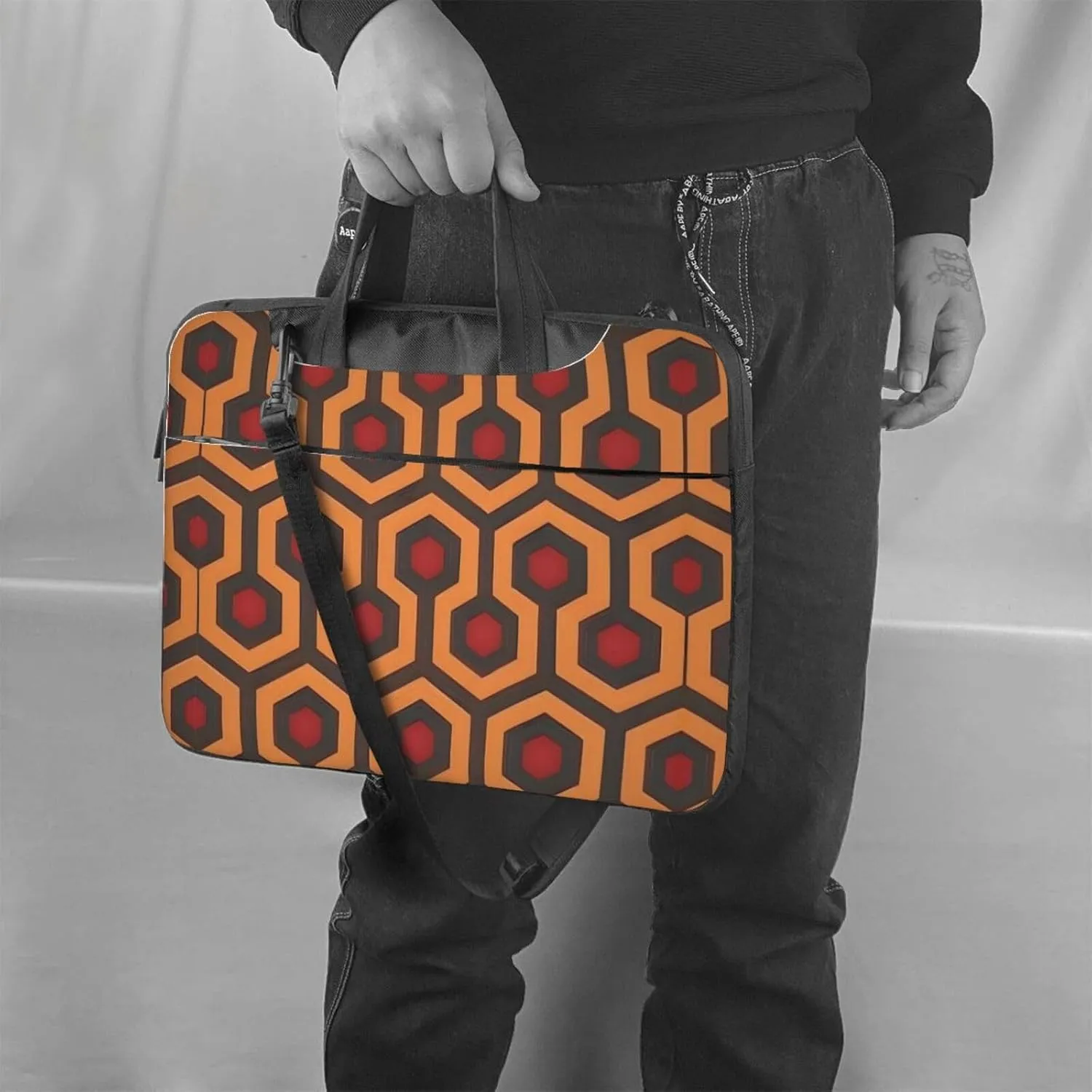 Shining Overlook Prints Laptop Bag - with Soft Interior, Multiple Pockets - Ideal for Men, Travel and Business