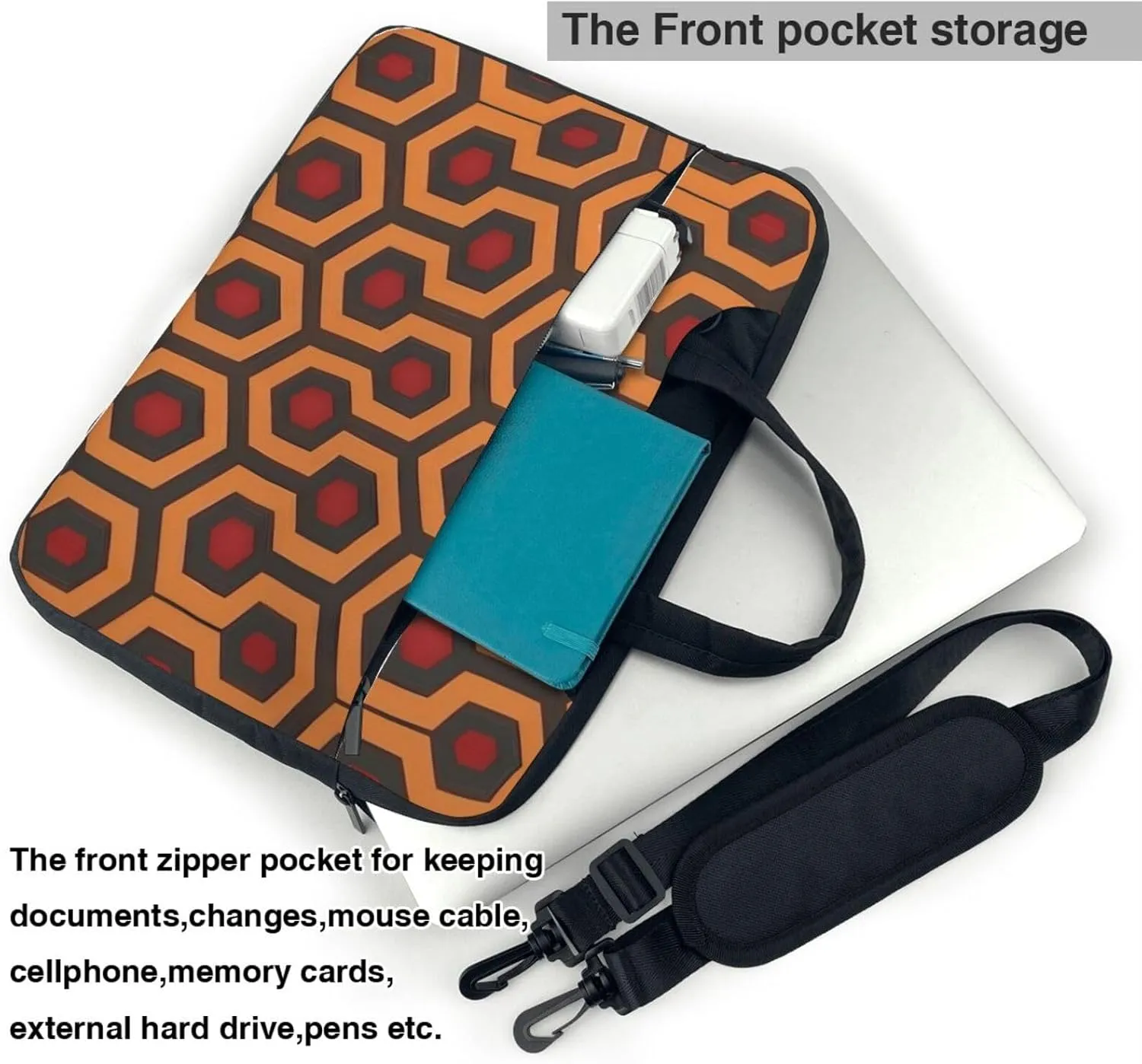 Shining Overlook Prints Laptop Bag - with Soft Interior, Multiple Pockets - Ideal for Men, Travel and Business