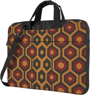 Shiny ignore graphics portable single-shoulder laptop bag, a must-have for multifunctional business travel, made of Oxford cloth, stylish shockproof design, size is 14 in