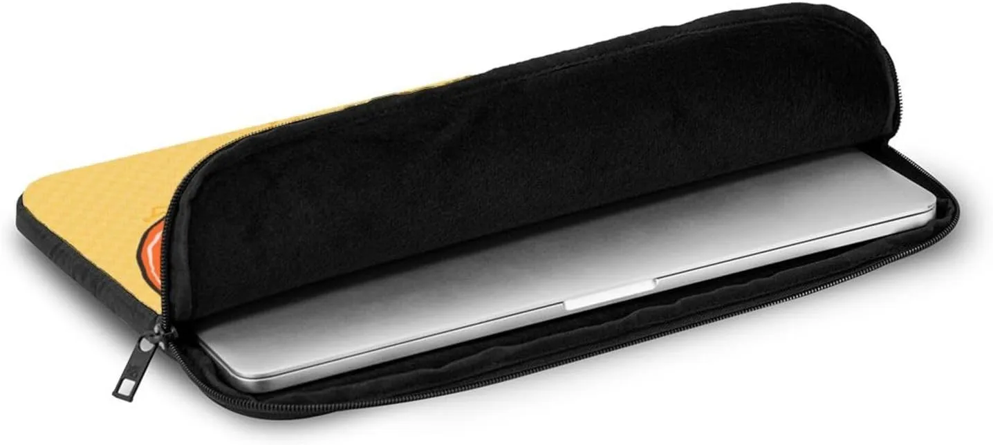 Shockproof Portable Laptop Sleeve Bag 12 inch - for Men and Women Business Travel, School, and Office Use Sunflower Seeds and Foxes Picture