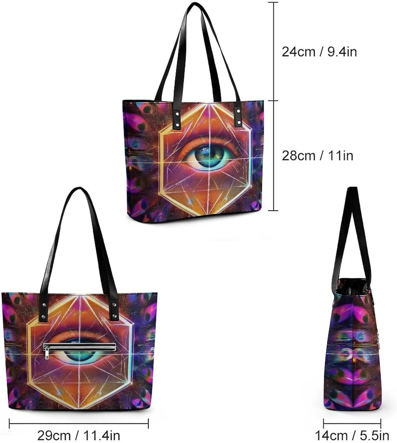 Shopping Bag Work Tote Shoulder Bag for Womens