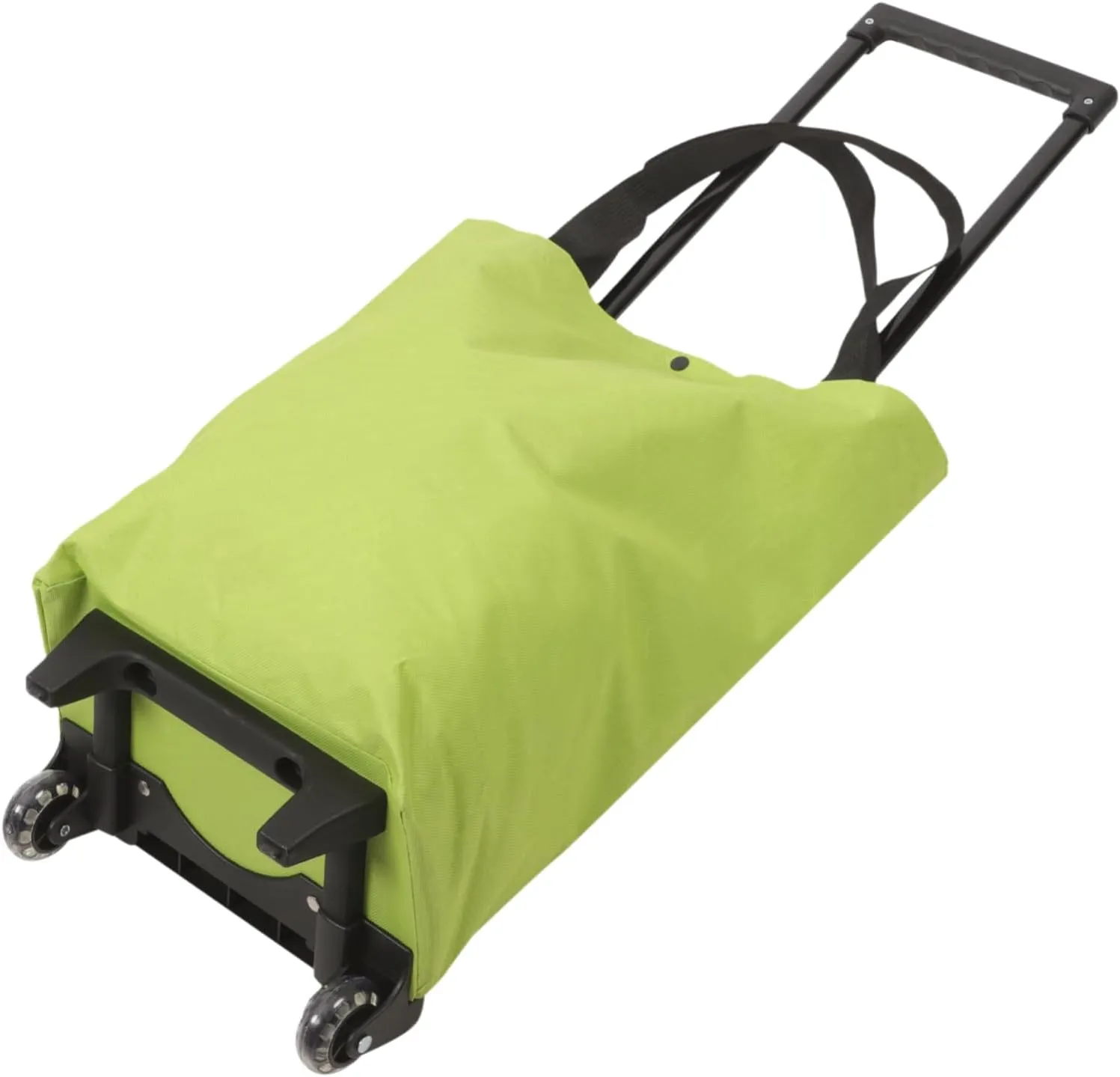 Shopping Tug Bag Large Capacity Grocery Bag Travel Bag Shopping Bag with Wheel Shopping Cart with Wheels Reusable Grocery Bag Shopping Pouch Laundry Cart Green Oxford Fabric