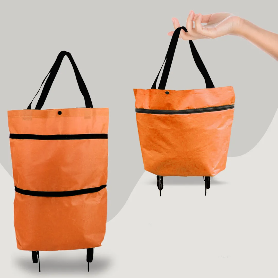 ShoppingCart™ - 2 in 1 foldable shopping trolley carrier bag [Last day discount]