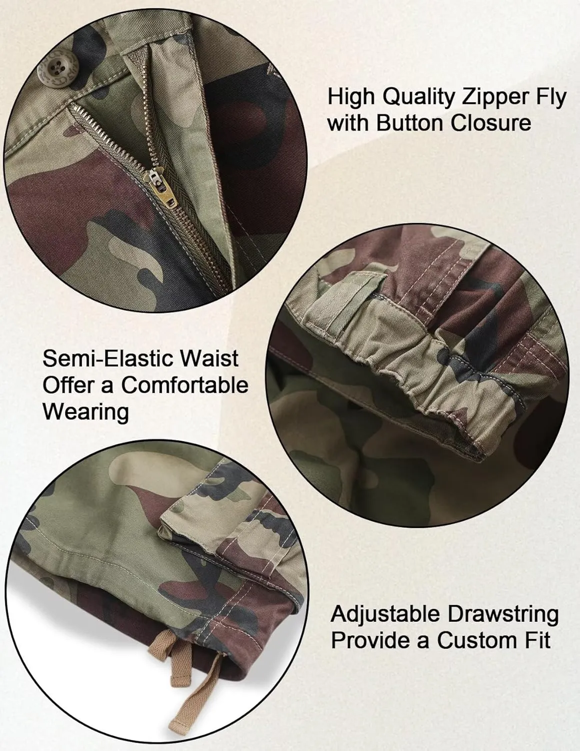 Shorts for Women Hiking Shorts Bermuda Cargo Shorts 7" Y2K Summer Camo Shorts with Pockets
