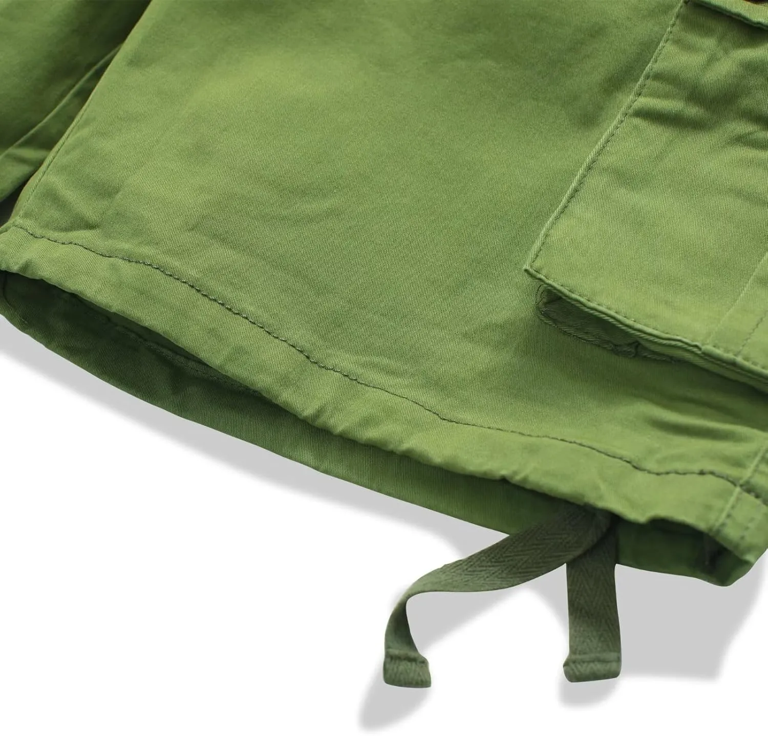 Shorts for Women Hiking Shorts Bermuda Cargo Shorts 7" Y2K Summer Camo Shorts with Pockets