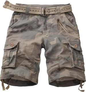 Shorts for Women Hiking Shorts Bermuda Cargo Shorts 7" Y2K Summer Camo Shorts with Pockets