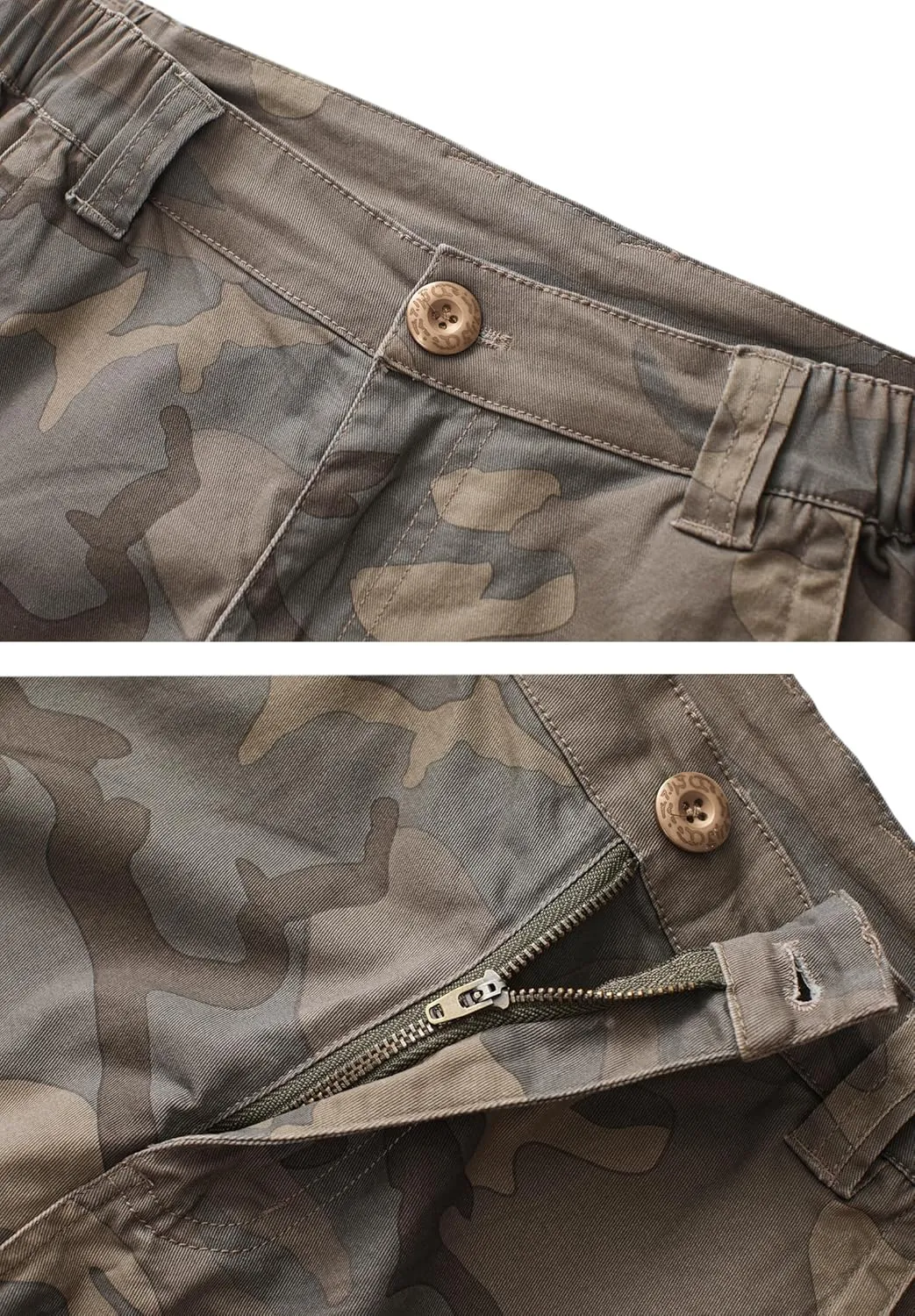 Shorts for Women Hiking Shorts Bermuda Cargo Shorts 7" Y2K Summer Camo Shorts with Pockets