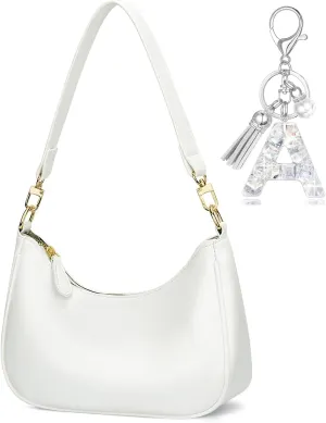 Shoulder Bag for Women Cute Hobo Purses and Handbags Retro Clutch Underarm Purse with Personalized Initial