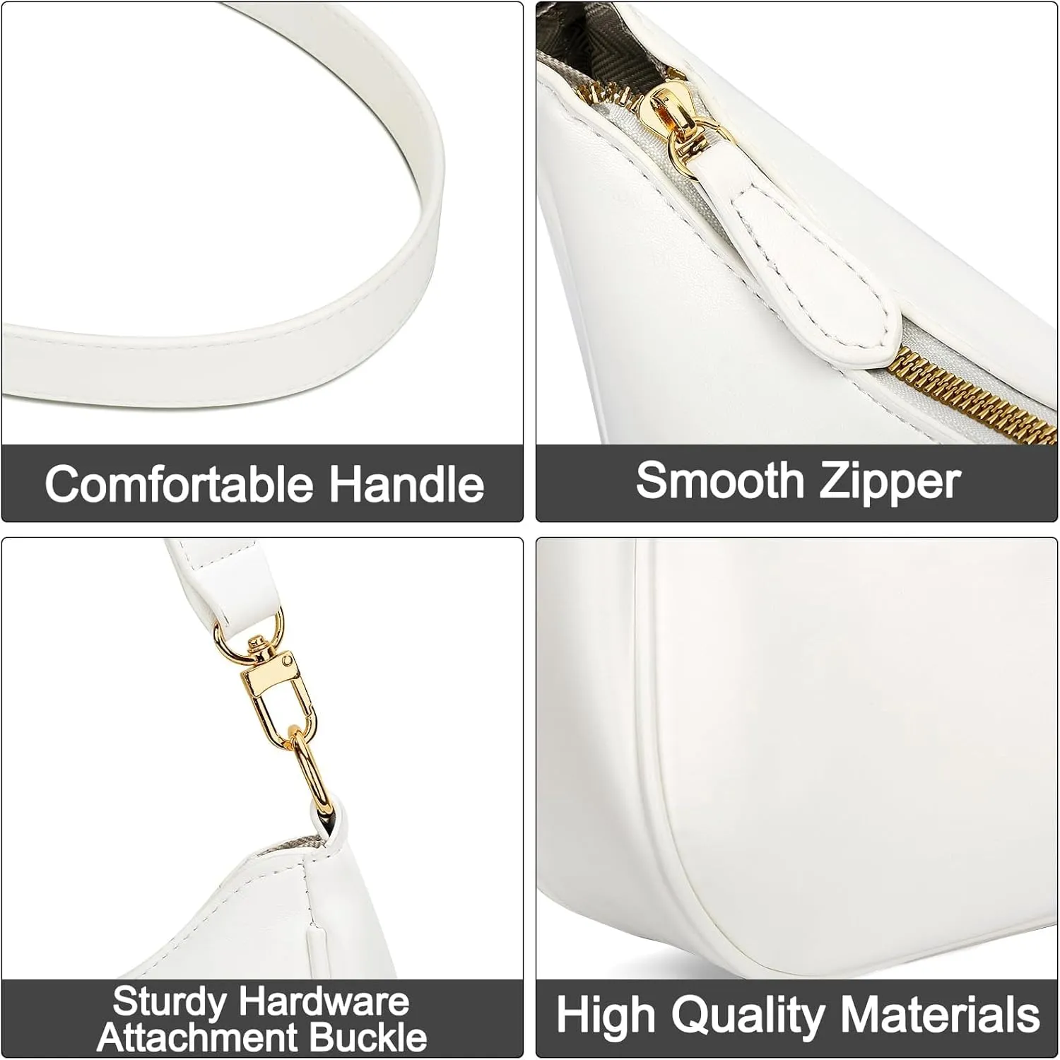 Shoulder Bag for Women Cute Hobo Purses and Handbags Retro Clutch Underarm Purse with Personalized Initial