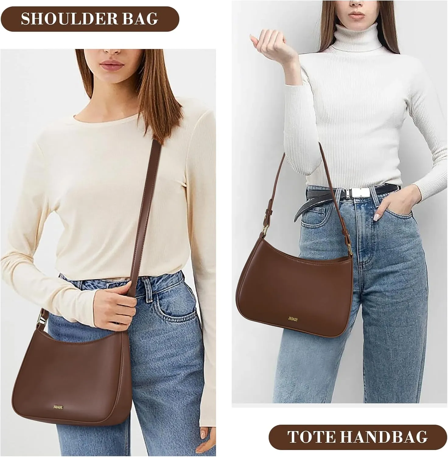 Shoulder Bags for Women Y2k Purses and Handbags Crossbody Bag Trendy Leather Shoulder Purse Small Hobo Tote Bag