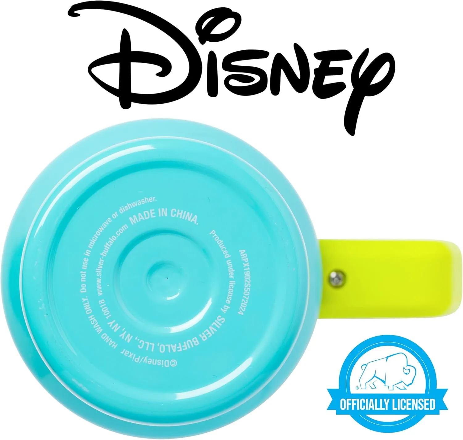 Silver Buffalo Disney Pixar Monsters Inc Featuring Mike Wazowski Scary Stainless Steel Tumbler with Handle and Straw, Fits in Standard Cup Holder, 40 Ounces