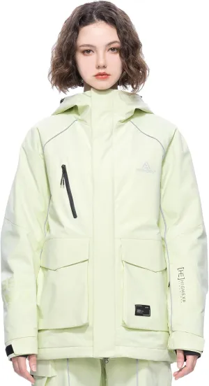Ski Jacket Snowboard Coat Snow Winter Waterproof Insulated Windproof Baggy Warm Hooded Jacket for Men Women
