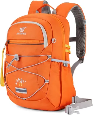 SKYSPER Kids Backpack 12L Children School Bag Child Boy Girl Pack Ages 4-8 for Traveling Day Trips Classes Camping(Orange)