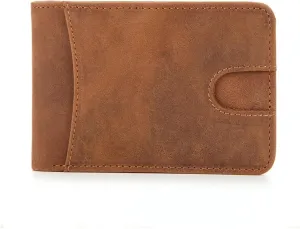 Slim Wallets for Men Crazy Horse Cow Leather Short Mini Men Wallet Thin Male Purse purse