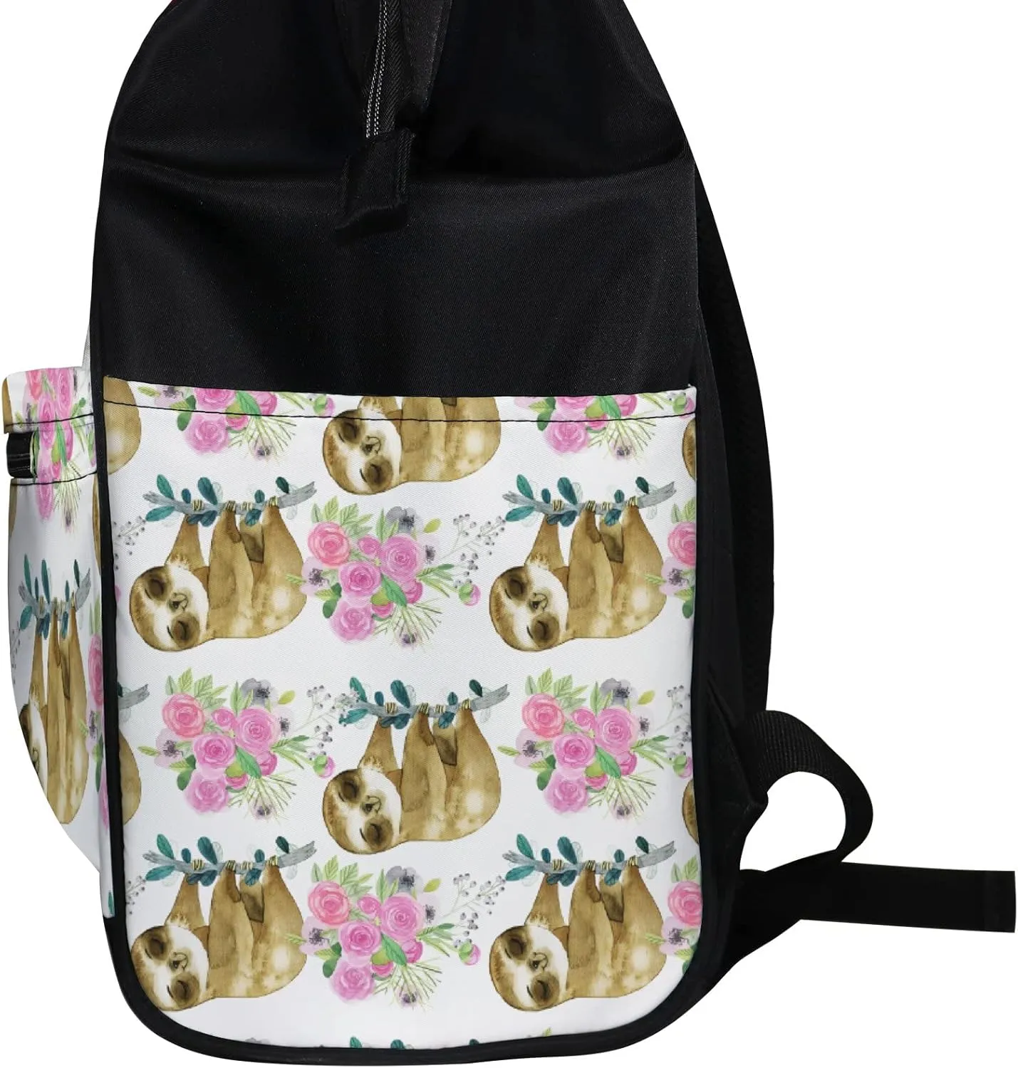 Sloth Jungle Leaves Diaper Bag Backpack Waterproof Backpack Baby Nappy Changing Bag for Travel Large Capacity Durable and Stylish for Woman