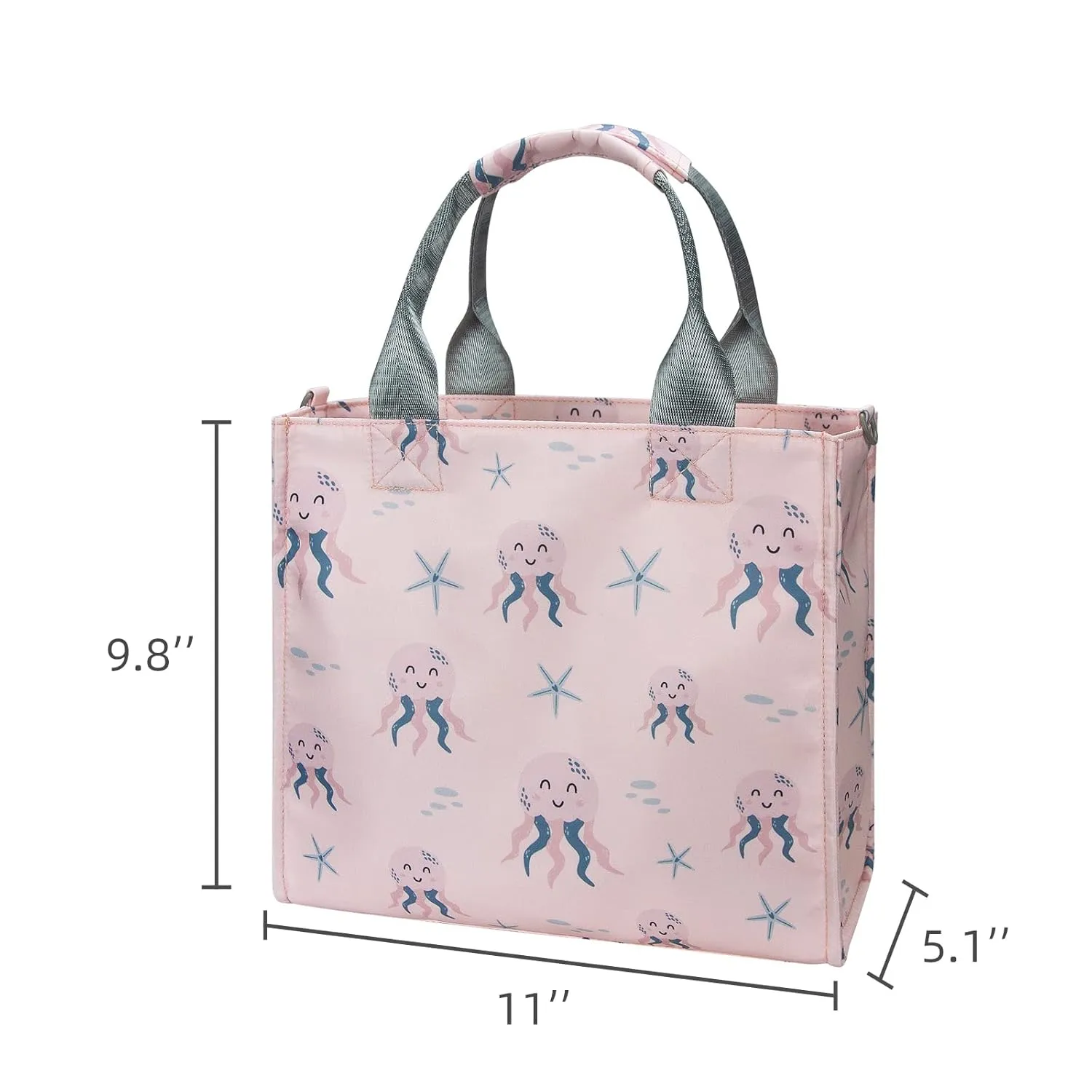 Small Diaper Bags Waterproof Travel Tote Mini Diaper Bag Multi-Function Baby Bags Crossbody Purse(Pink Octopus)