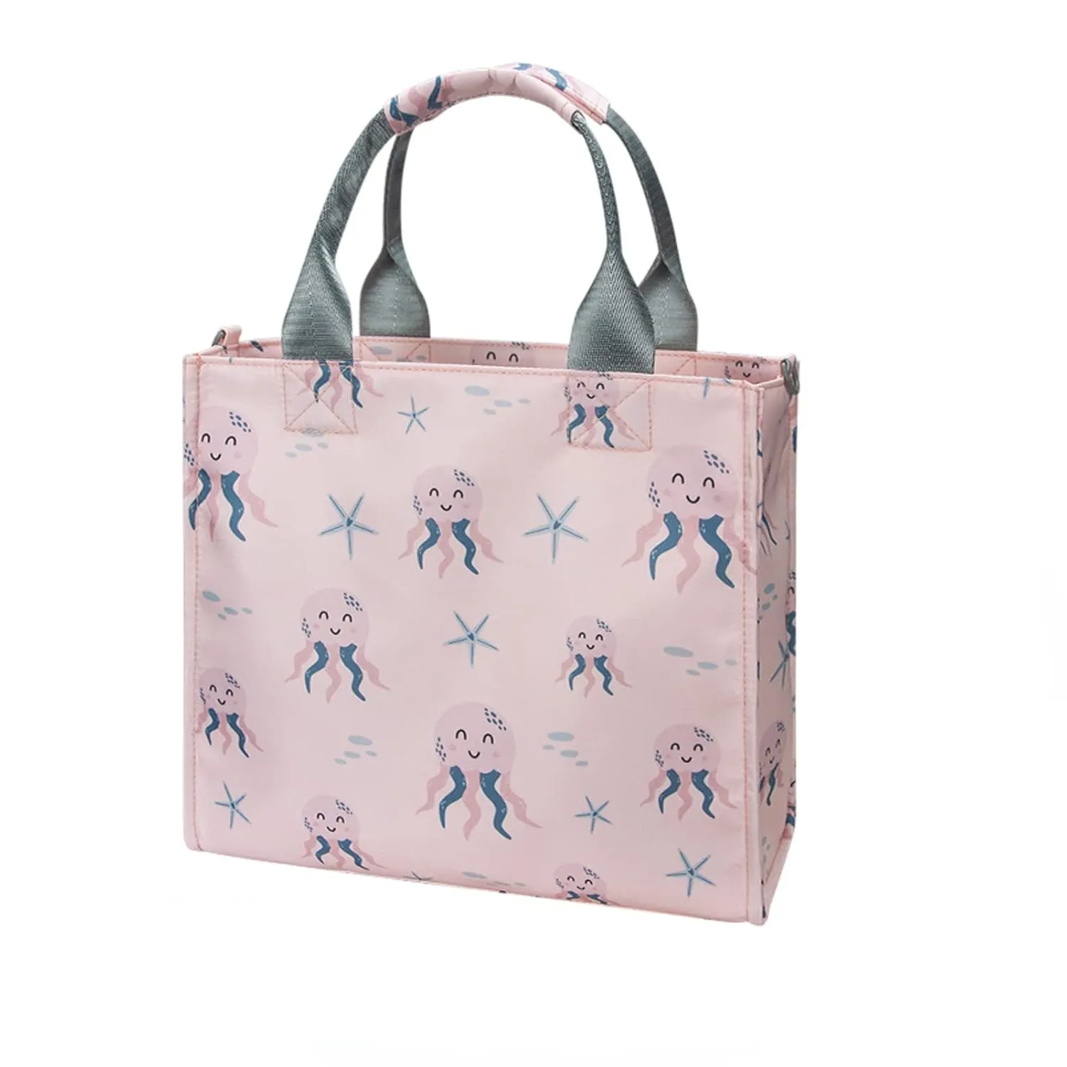 Small Diaper Bags Waterproof Travel Tote Mini Diaper Bag Multi-Function Baby Bags Crossbody Purse(Pink Octopus)