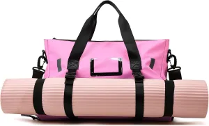 Small Gym Bag for Women, Yoga Sports Duffel Bags with Shoes Compartment & Wet Dry Pockets & Adjustable Yoga Mat Holder