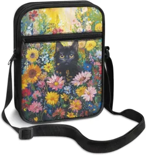 Small Messenger Bag for Men Women Cell Phone Purses Satchel Handbags Unisex Shoulder Bag for Work Travel