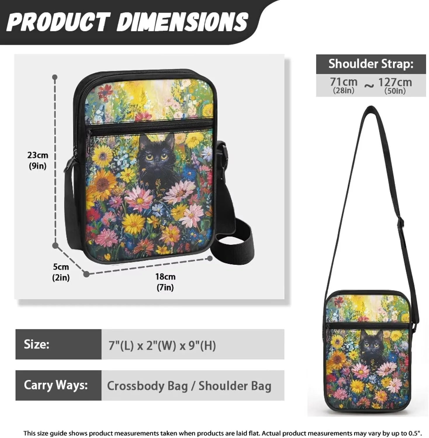 Small Messenger Bag for Men Women Cell Phone Purses Satchel Handbags Unisex Shoulder Bag for Work Travel