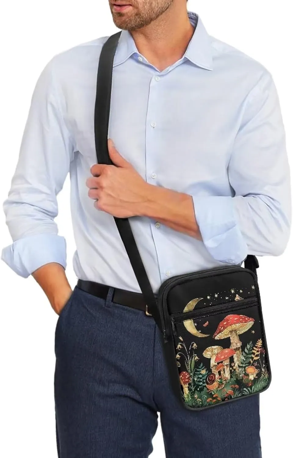 Small Messenger Bag for Men Women Wallet Purse Cell Phone Purse Shoulder Bag for Phone Passport