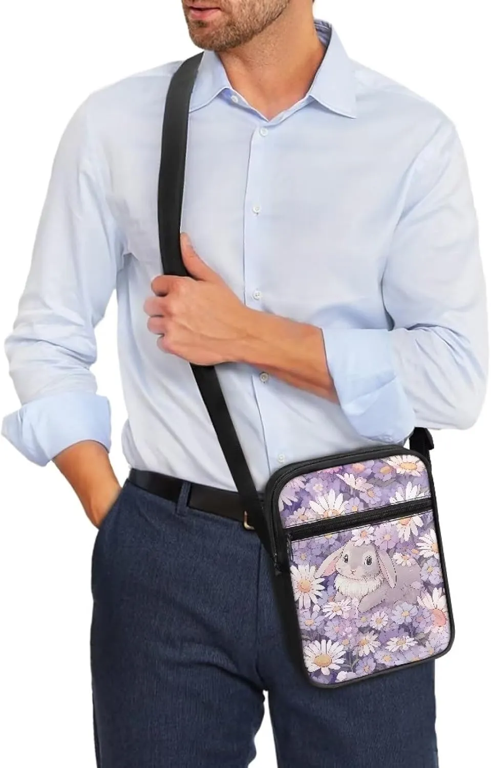 Small Messenger Bag for Men Women Wallet Purse Cell Phone Purse Unisex Shoulder Bag for Phone Passport