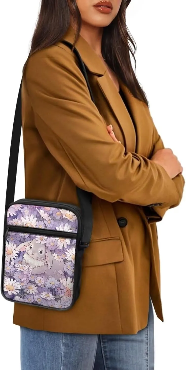 Small Messenger Bag for Men Women Wallet Purse Cell Phone Purse Unisex Shoulder Bag for Phone Passport
