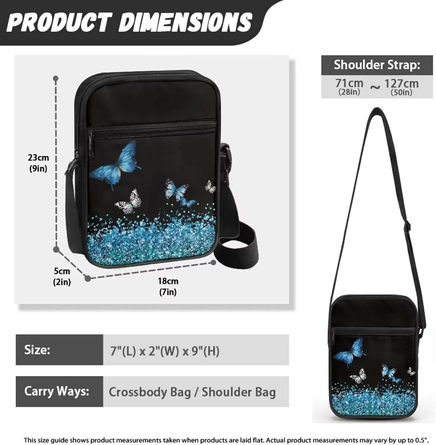 Small Messenger Bag for Men Women Wallet Purse Cell Phone Purse Unisex Shoulder Bag for Phone Passport