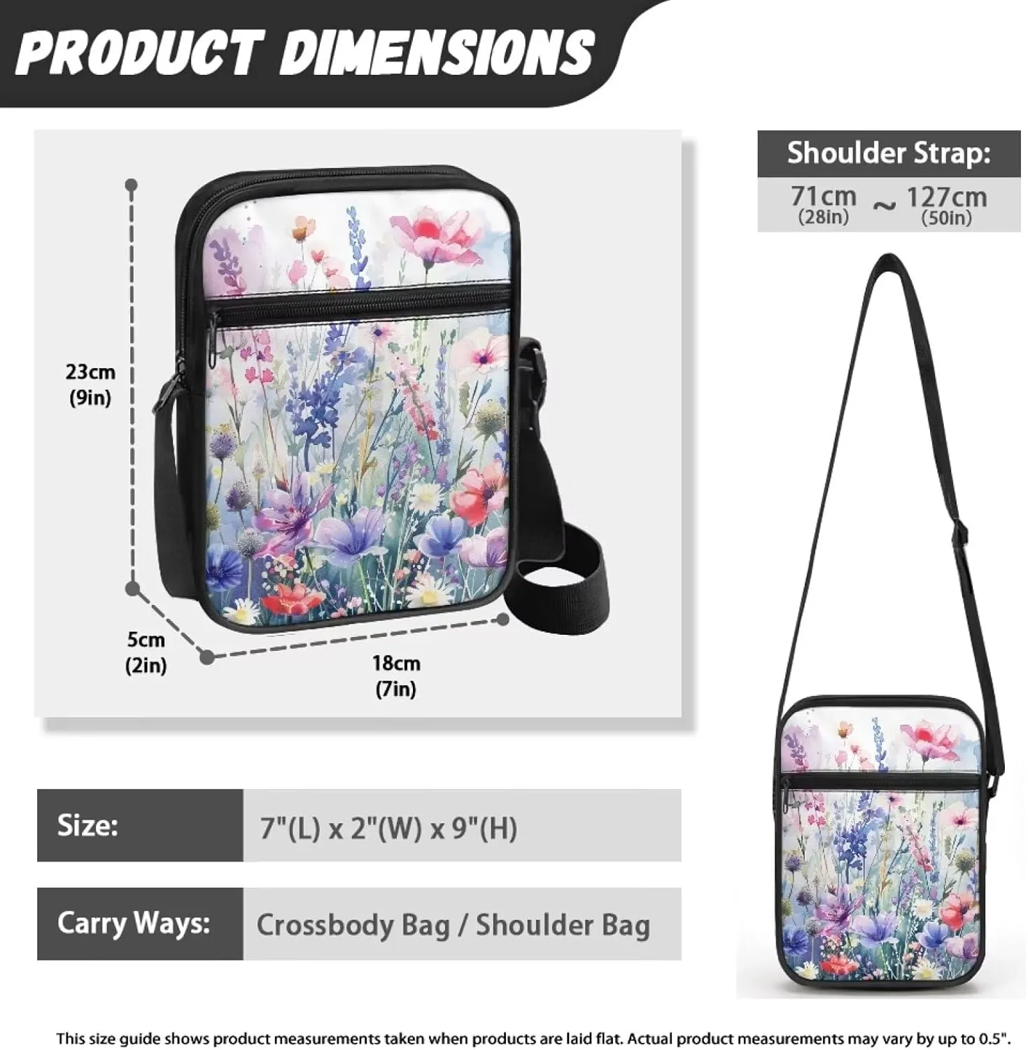 Small Messenger Bag for Men Women Wallet Purse Cell Phone Purse Unisex Shoulder Bag for Work Travel
