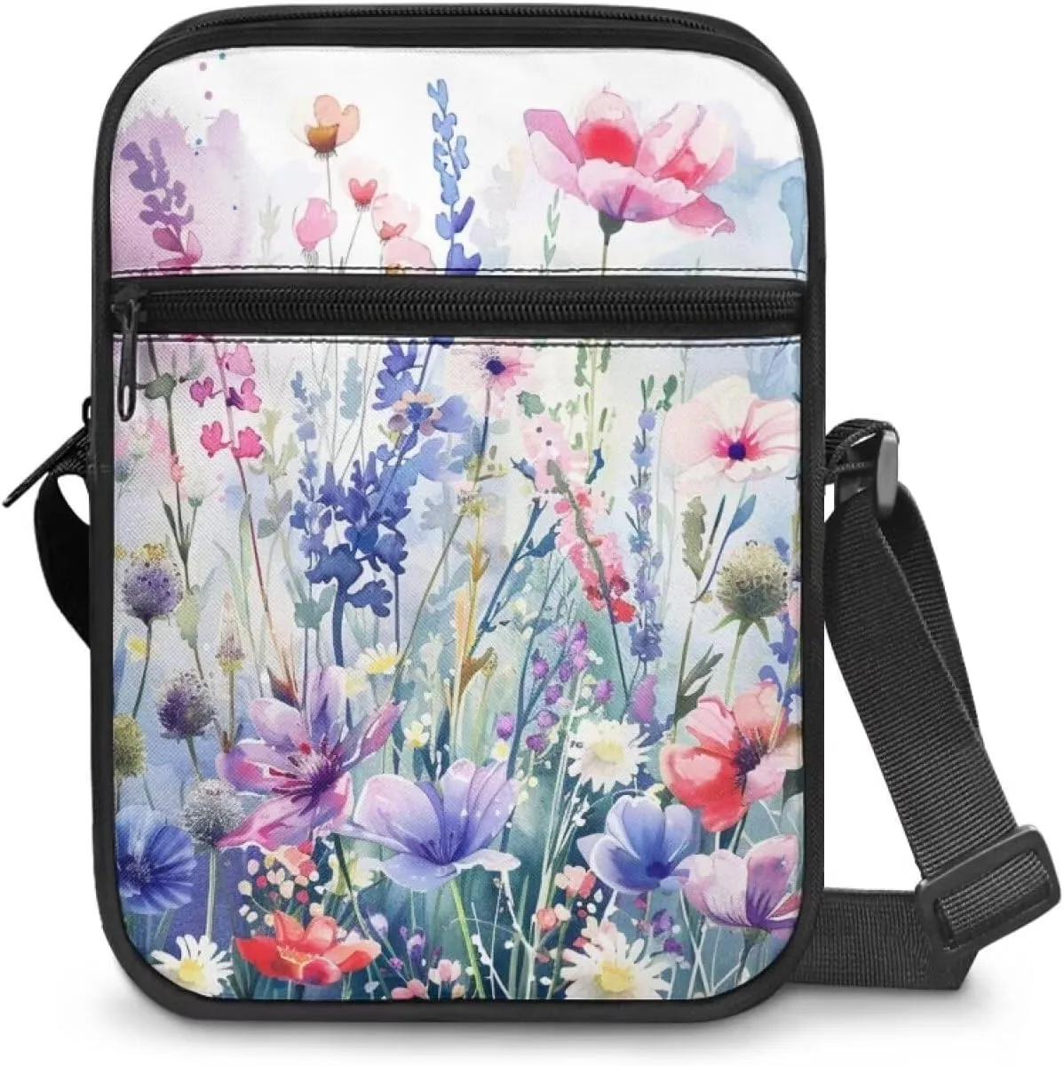 Small Messenger Bag for Men Women Wallet Purse Cell Phone Purse Unisex Shoulder Bag for Work Travel