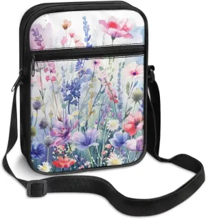 Small Messenger Bag for Men Women Wallet Purse Cell Phone Purse Unisex Shoulder Bag for Work Travel