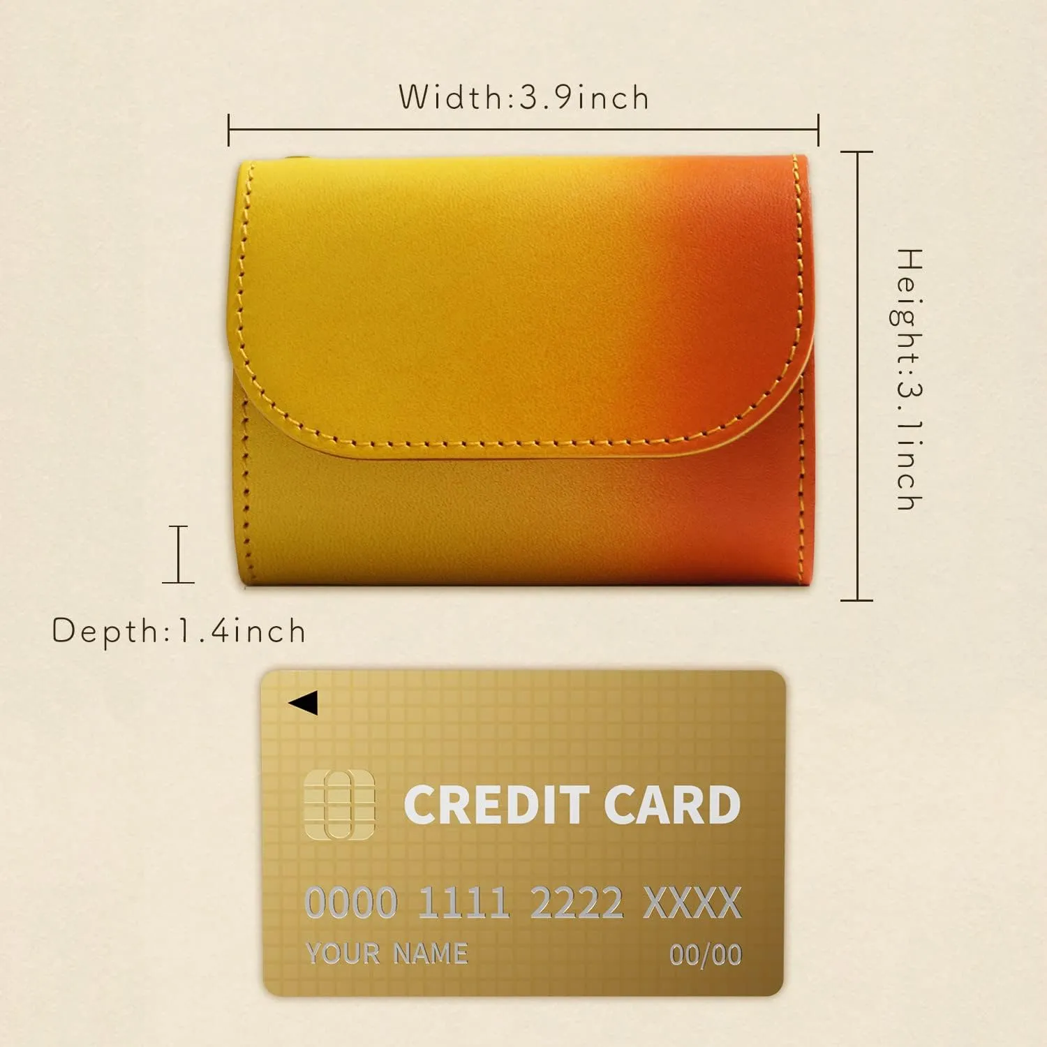Small Wallet Miyako leather (kyoto oxhide genuine leather) - for Men & Women Minimalist Slim Card holder Coin purse Made In Kyoto,Japan (Black)
