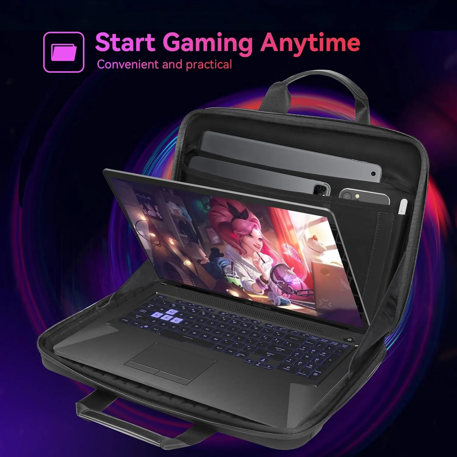 Smatree Heavy Duty Hard Shell Case for 15.6 inch Razer Blade 15 2023/2022, 16 inch Razer Blade 16 2025/2024/2023, for 16inch Alienware M16 R2, 15.6inch Alienware M15/X15 R1/X15 R2 (A800)