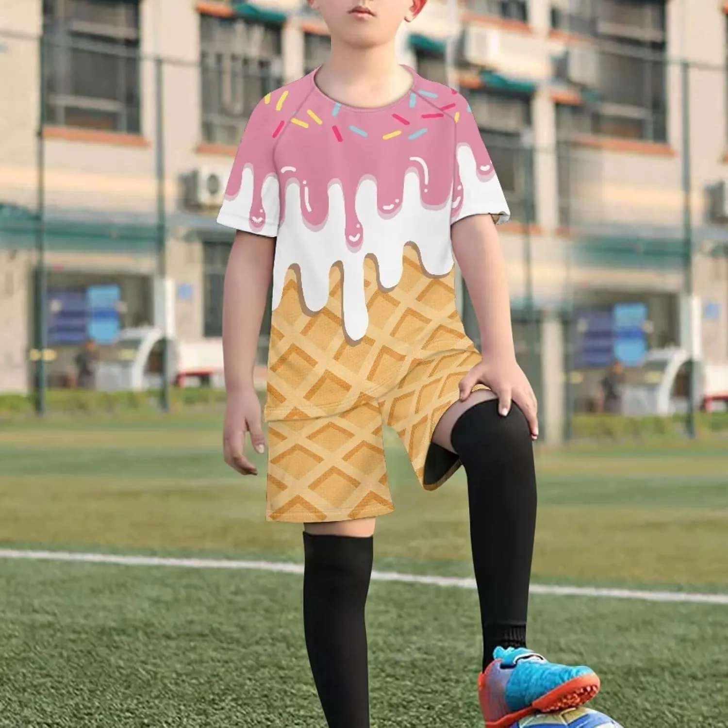 Soccer Jersey Easy to Movement Soccer Jersey 3XS-XL for Kids Keep Boys Fresh All Day Long