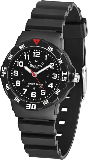 SOCICO Children Analog Watch for Boys Girls Waterproof Time Teaching Watch with Soft Band, Learning Time Wrist Watch Easy to Read Christmas Gifts for Kids Ages 3-12 Great Gifts