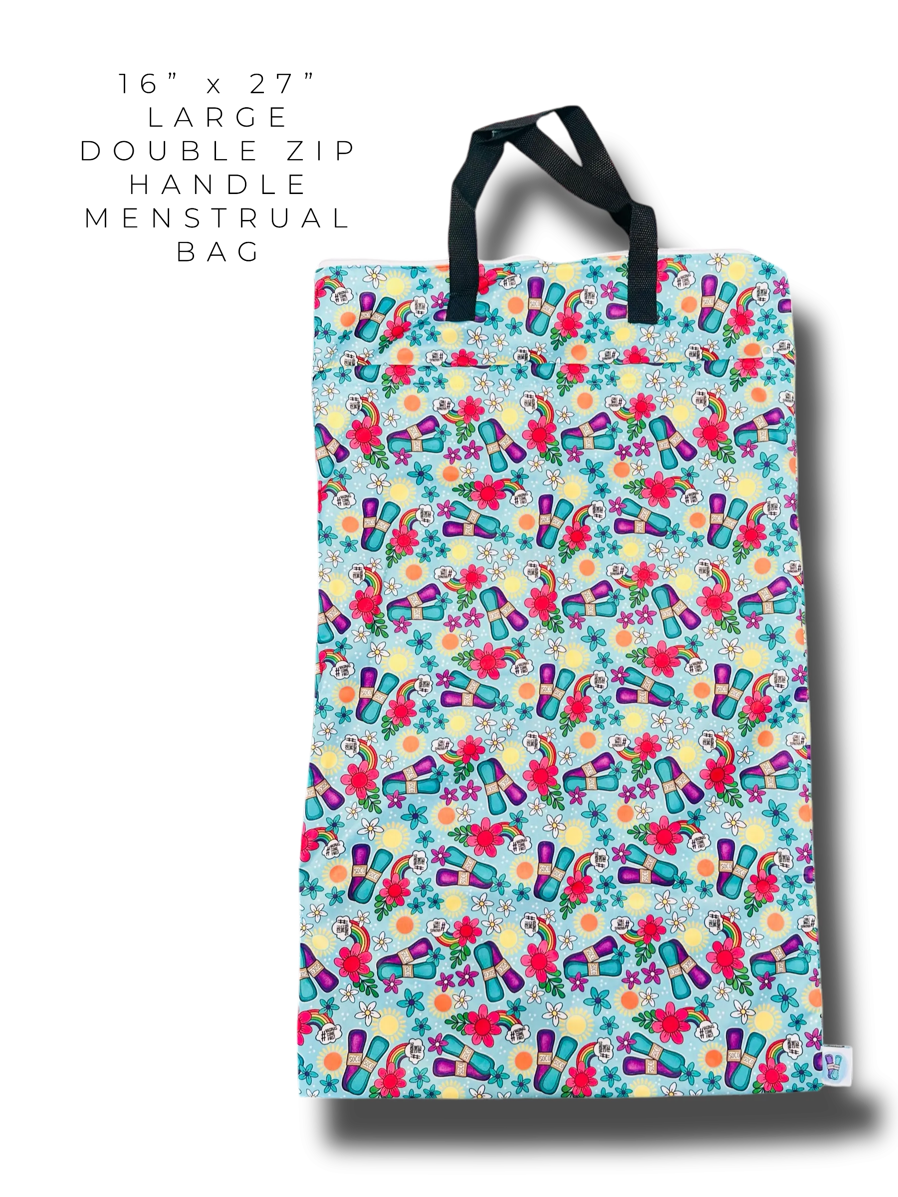 SoCo Large Blue Menstrual Bag
