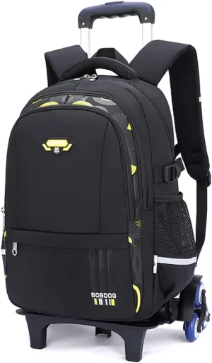 Solid Color Elemetary Rolling Backpack,Camo Prints Kids Wheeled School BookBag,Backpack with wheels for boys