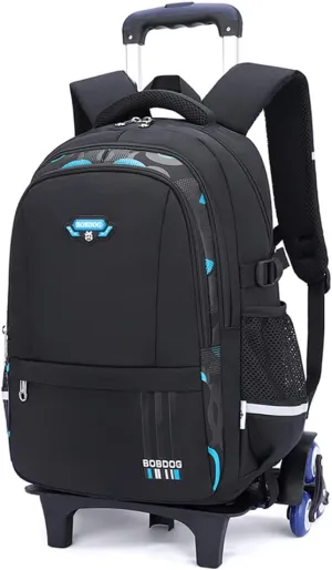 Solid Color Elemetary Rolling Backpack,Camo Prints Kids Wheeled School BookBag,Backpack with wheels for boys