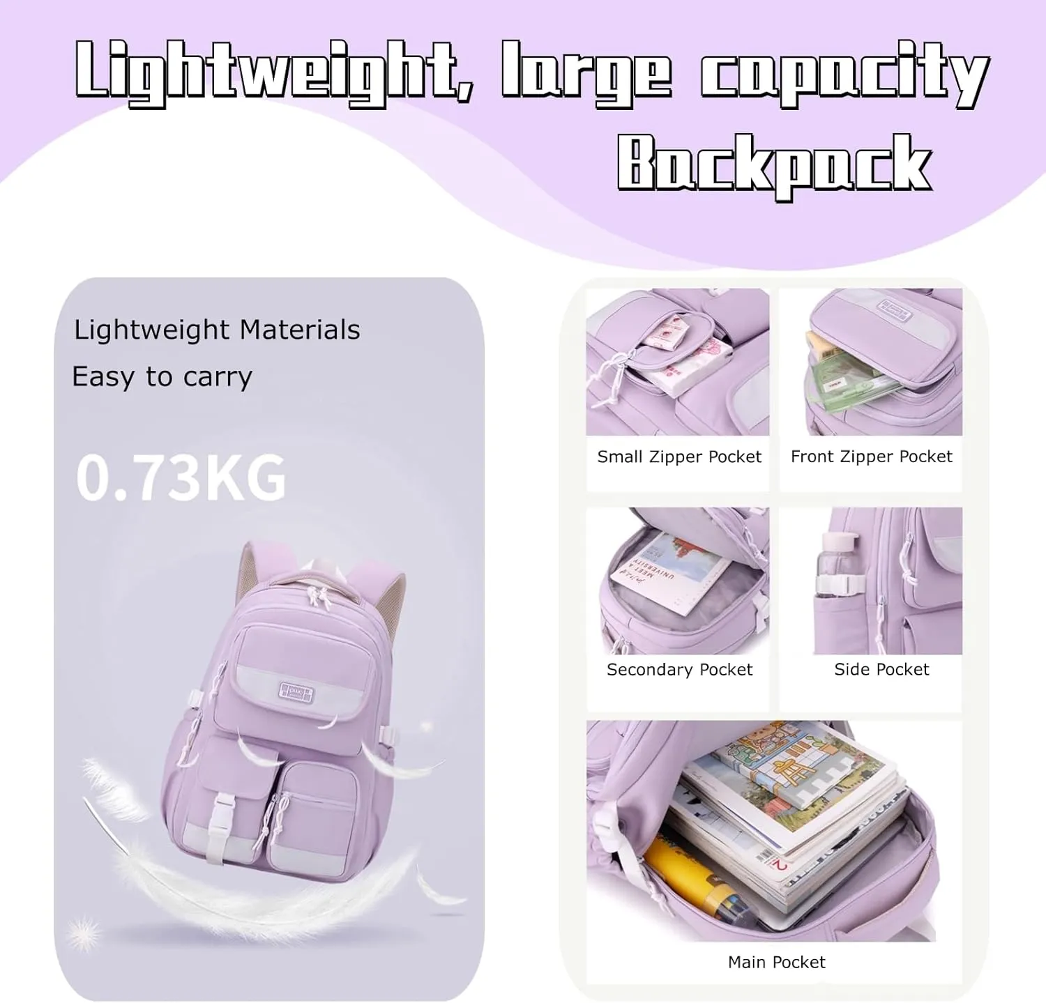 Solid Color Rolling Backpack for Girls Boys Cute Elementary school bag with wheels,Black Trolley Bags for Travel