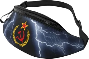 Soviet Union Flag Crossbody fanny pack for men and women, ideal for travel, sports and running