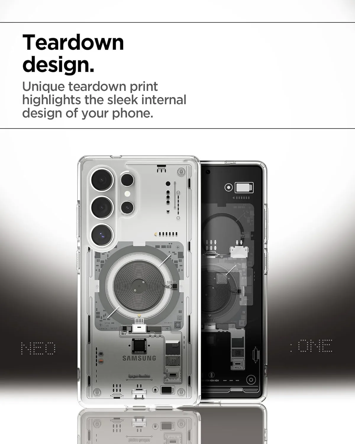 Spigen Ultra Hybrid MagFit Designed for Galaxy S25 Ultra Case [Qi2 Certified/Magnet for Galaxy] (2025) - Neo One