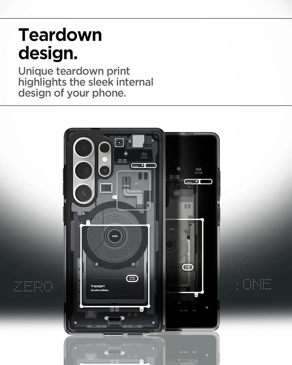 Spigen Ultra Hybrid MagFit Designed for Galaxy S25 Ultra Case [Qi2 Certified/Magnet for Galaxy] (2025) - Zero One Black