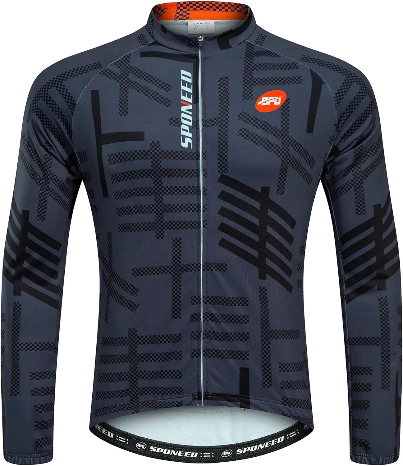sponeed Cycling Clothes for Men Long Sleeve Mountain Bike Road Bicycle Shirt Jerseys Padded Pants Biking Outfits