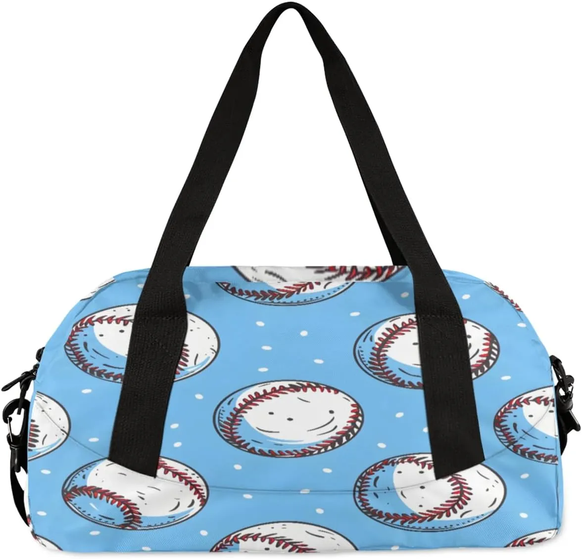 Sport Duffel Bag Cartoon Baseball Kids Gym Bag Weekender Overnight Bags for Boys Girls Teens Carry On Workout Travel Bag