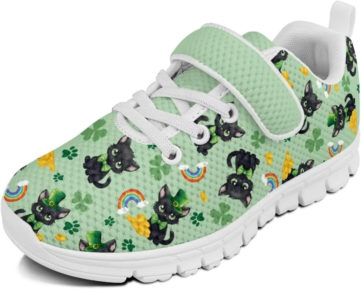 St. Patrick's Day Slip On Shoes for Girls Leaves Sneakers Size 11-2.5