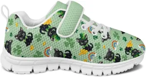 St. Patrick's Day Slip On Shoes for Girls Leaves Sneakers Size 11-2.5